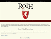 Tablet Screenshot of m.rothwinery.com